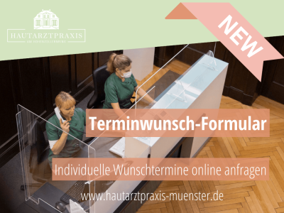 Hautarzt Münster   Online Termine   Wunschtermine   Terminwunsch Formular   Dermatologie   Phlebologie   Allergologie Dr Steinke Dr Heinze Werlitz