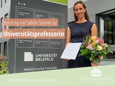Sabine Steinke Berufung zur Universitätsprofessorin an der Medizinischen Fakultät OWL der Universität Bielefeld