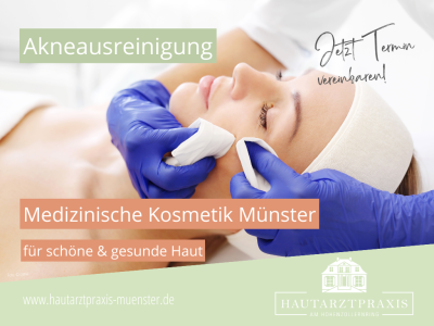 Foto   Akneausreinigung Gesichtsreinigung Münster   Medizinische Kosmetik Münster Innenstadt Mauritz