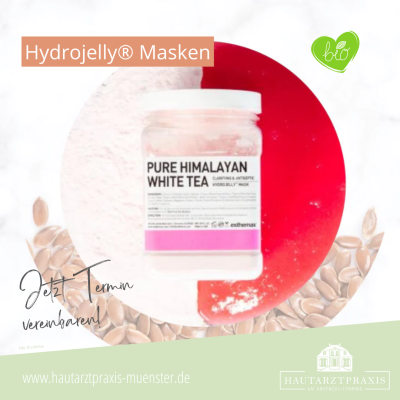 Foto   Unsere Gesichtsbehandlung in Münster mit der Pure Himalayan White Tea Hydro jelly Maske, die neue Generation der bio Peel Off Masken