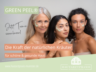Green Peel Kräuterschälkur von Dr Schrammek in Münster in Ihrer Hautarztpraxis am Hohenzollernring   Prof Steinke